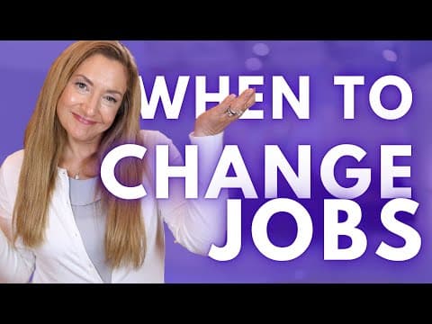 How To Know WHEN To Change Jobs