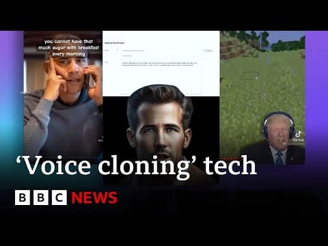 What could ‘voice cloning’ technology mean for society? - BBC News