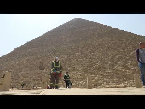 Egypt's Pyramids Sanitized to Stop Coronavirus