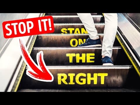 Stop Using Escalators the Wrong Way