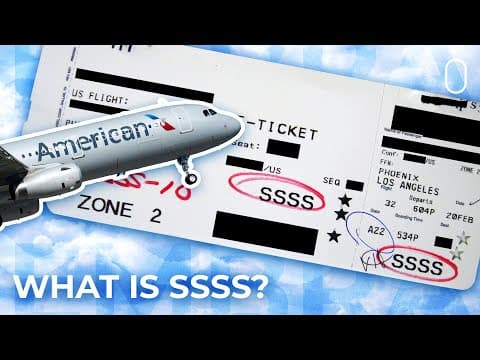 Why Passengers Dread Getting SSSS On A Boarding Pass