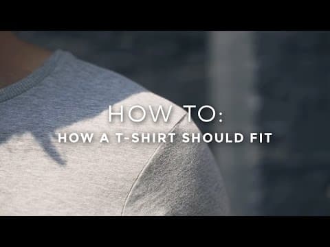How a T-Shirt Should Fit