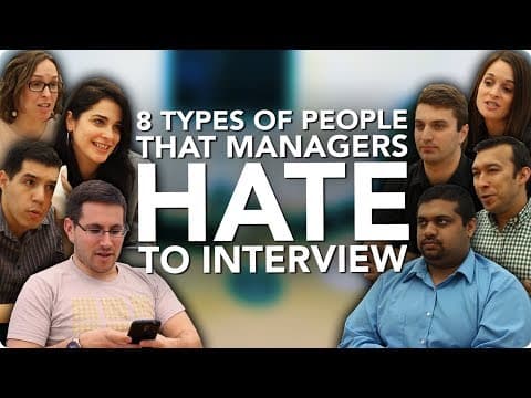 8 Types of People That Managers HATE To Interview