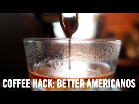 Coffee Hack: Better Americanos
