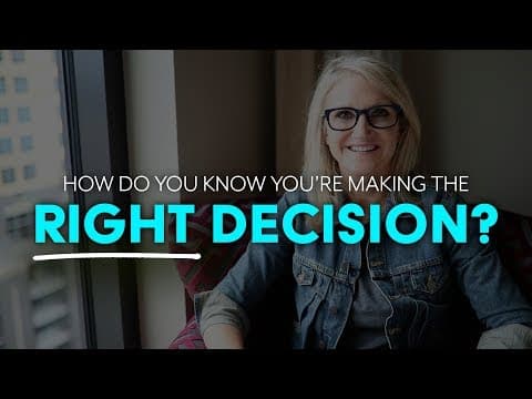 How to know if you're making the right decision | MEL ROBBINS