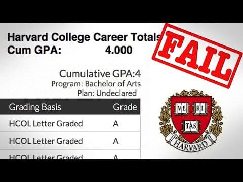 Why My 4.0 at Harvard Was a Failure