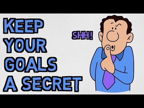 NEVER Tell People Your Goals - Or You Won't Achieve Them