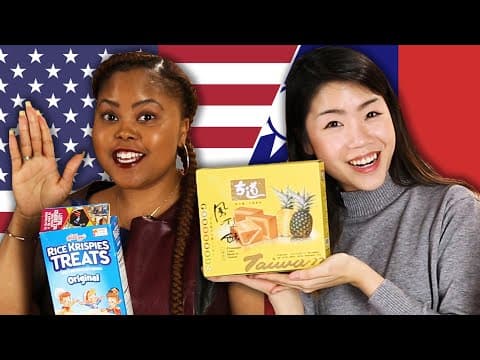 American & Taiwanese People Swap Snacks