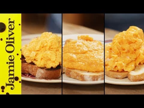 Jamie Oliver！How To Make Perfect Scrambled Eggs - 3 ways 