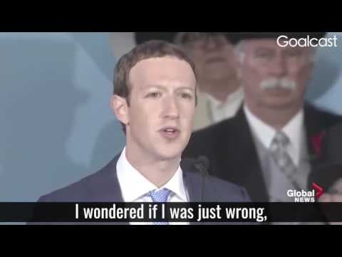 Mark Zuckerberg inspirational speech
