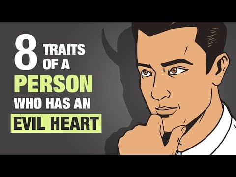 8 Traits of a Person With an Evil Heart