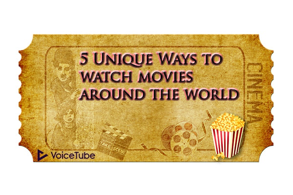 movie ticket to a unique movie venue